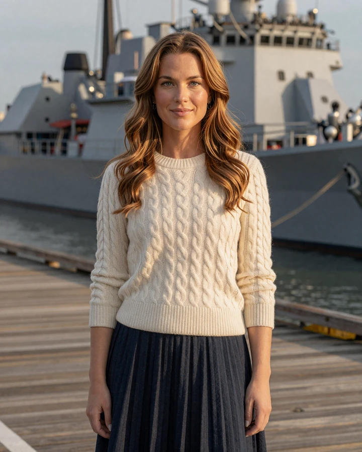 Verified woman waiting on the pier for her sailor on Honor Hearts navy dating site