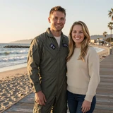 Captain Logan & Madison couple portrait
