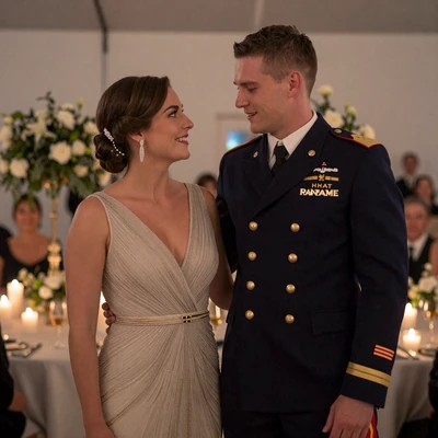 Lieutenant Ethan & Olivia couple portrait