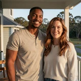 Sergeant Marcus & Hannah couple portrait